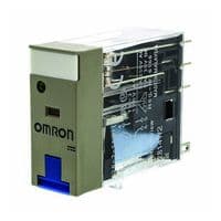 G2R-2-SNDI-AP3 24VDC (S) - OMRON INDUSTRIAL AUTOMATION - G2R-2-SNDI-AP3 24VDC (S) - Power Relay, DPDT, 24 VDC, 5 A, G2RS Series, Socket, Non Latching