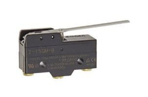 Z-15GM - OMRON INDUSTRIAL AUTOMATION - Z-15GM - Microswitch, Standard, Reverse Hinge Lever, SPDT, Solder Lug, 15 A, 14 V