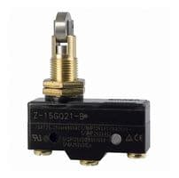 Z-15GQ21 - OMRON INDUSTRIAL AUTOMATION - Z-15GQ21 - Microswitch, Standard, Cross Roller Plunger, SPDT, Solder Lug, 15 A, 14 V