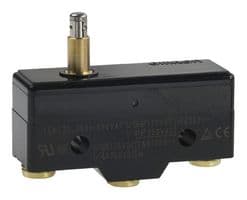 Z-15GS - OMRON INDUSTRIAL AUTOMATION - Z-15GS - Microswitch, Standard, Slim Spring Plunger, SPDT, Solder Lug, 15 A, 14 V