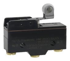 Z-15GW2255 - OMRON INDUSTRIAL AUTOMATION - Z-15GW2255 - Microswitch, Standard, Short Hinge Roller Lever, SPDT, Solder Lug, 15 A, 14 V