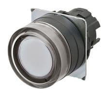 A22NZ-BGM-TWA - OMRON INDUSTRIAL AUTOMATION - A22NZ-BGM-TWA - Pushbutton Switch, 22 mm, Momentary, Round, Full Guard, White