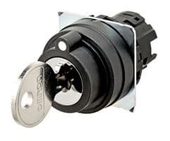 A22NZ-3BM-01AA - OMRON INDUSTRIAL AUTOMATION - A22NZ-3BM-01AA - Key Operated Switch, 3 Position, A22NZ Series, 10 A, 120 VAC, Panel
