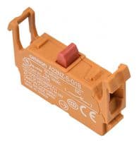 A22NZ-S-G1B - OMRON INDUSTRIAL AUTOMATION - A22NZ-S-G1B - Contact Block, SPST-NC, 10 A, 120 VAC, A22N Series, Screw