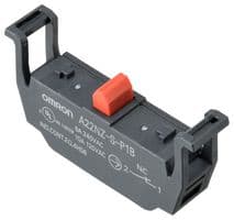 A22NZ-S-P1B - OMRON INDUSTRIAL AUTOMATION - A22NZ-S-P1B - Contact Block, SPST-NC, 10 A, 120 VAC, A22N Series, Clamp