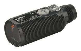 E3FA-DP24 - OMRON INDUSTRIAL AUTOMATION - E3FA-DP24 - Photoelectric Sensor, 100 mm, PNP Open Collector, 100 mA Output, 10 VDC to 30 VDC