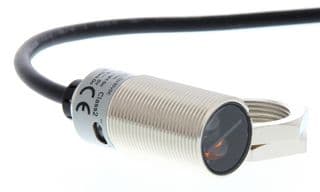 E3FB-LP11 2M - OMRON INDUSTRIAL AUTOMATION - E3FB-LP11 2M - Photoelectric Sensor, 100 mm, PNP Open Collector, 100 mA, 10 VDC to 30 VDC