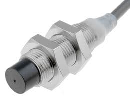 E2A-M12KN05-WP-B1 2M - OMRON INDUSTRIAL AUTOMATION - E2A-M12KN05-WP-B1 2M - Inductive Proximity Sensor, Cylindrical, 5 mm, M12, PNP / SPST-NO, PVC Pre-Wired
