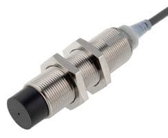 E2A-M18LN16-WP-B2 2M - OMRON INDUSTRIAL AUTOMATION - E2A-M18LN16-WP-B2 2M - Inductive Proximity Sensor, Cylindrical, 16 mm, M18, PNP / SPST-NC, PVC Pre-Wired