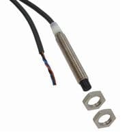 E2A-S08LN04-WP-B1 2M - OMRON INDUSTRIAL AUTOMATION - E2A-S08LN04-WP-B1 2M - Inductive Proximity Sensor, Cylindrical, 4 mm, M8, PNP / SPST-NO, PVC Pre-Wired