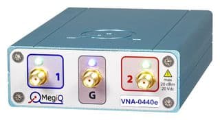 VNA0440E - MEGIQ - VNA0440E - Vector Network Analyser, PC Based, 400MHz to 4GHz, 2 Years, VNA-04x0e Series