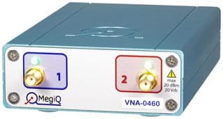 VNA0460 - MEGIQ - VNA0460 - Vector Network Analyser, PC Based, 400MHz to 6GHz, 2 Years, VNA-04x0 Series