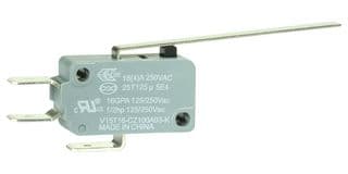 V15T16-CZ100A03-K - HONEYWELL - V15T16-CZ100A03-K - Microswitch, Standard, Hinge Lever, SPDT, Quick Connect, 16 A