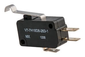 V7-7H15D8-263-1 - HONEYWELL - V7-7H15D8-263-1 - Microswitch, Miniature, Simulated Roller Lever, SPDT, Quick Connect