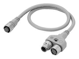 F39-GCNY1 - OMRON INDUSTRIAL AUTOMATION - F39-GCNY1 - Sensor Cable, Y-Joint Plug/Receptacle, M12, 500 mm, 19.7"