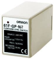 61F-GP-N2 24VAC - OMRON INDUSTRIAL AUTOMATION - 61F-GP-N2 24VAC - Fluid Level Controller, SPDT, 20.4 V to 26.4 V, Relay Output, Plug-in