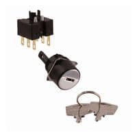 A165K-T2ML - OMRON INDUSTRIAL AUTOMATION - A165K-T2ML - Key Operated Selector Switch, SPDT, 5 A, 125 VAC, 1 Pole, Quick Connect/Solder, A165K-T Series, 90 °