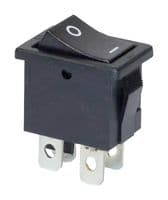 A8L-21-11N2 BY OMI - OMRON ELECTRONIC COMPONENTS - A8L-21-11N2 BY OMI - Rocker Switch, On-Off, DPST-NO, Non Illuminated, Panel Mount, Black, A8L Series
