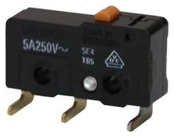 SS-5D2 - OMRON - SS-5D2 - Microswitch, Subminiature, Pin Plunger, SPDT, Through Hole, 5 A