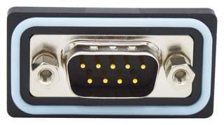 SDF-S09-103L011 - NORCOMP - SDF-S09-103L011 - D Sub Connector, IP67, Standard, Plug, NANOOK Series, 9 Contacts, DE, Solder Cup