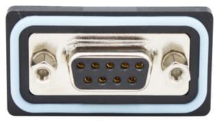SDF-S09-203L012 - NORCOMP - SDF-S09-203L012 - D Sub Connector, IP67, Standard, Receptacle, NANOOK Series, 9 Contacts, DE, Solder Cup