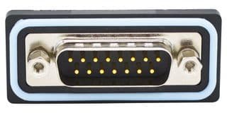 SDF-S15-103L011 - NORCOMP - SDF-S15-103L011 - D Sub Connector, IP67, Standard, Plug, NANOOK Series, 15 Contacts, DA, Solder Cup