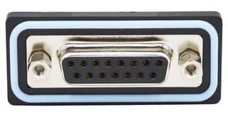 SDF-S15-203L012 - NORCOMP - SDF-S15-203L012 - D Sub Connector, IP67, Standard, Receptacle, NANOOK Series, 15 Contacts, DA, Solder Cup