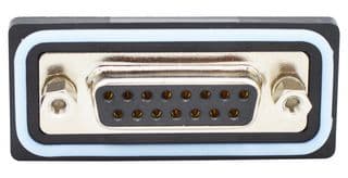 SDF-V15-213L011 - NORCOMP - SDF-V15-213L011 - D Sub Connector, IP67, Standard, Receptacle, NANOOK Series, 15 Contacts, DA, Solder