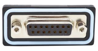 SDF-V15-213L052 - NORCOMP - SDF-V15-213L052 - D Sub Connector, IP67, Standard, Receptacle, NANOOK Series, 15 Contacts, DA, Solder