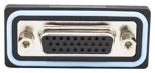 HDF-R15-213L011 - NORCOMP - HDF-R15-213L011 - D Sub Connector, IP67, High Density, Receptacle, NANOOK Series, 15 Contacts, DE, Solder