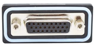 HDF-R15-213L461. - NORCOMP - HDF-R15-213L461. - D Sub Connector, IP67, High Density, Receptacle, NANOOK Series, 15 Contacts, DE, Solder
