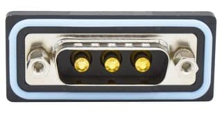 CDFV3W3113L211 - NORCOMP - CDFV3W3113L211 - Combination Layout D Sub Connector, IP67, NANOOK Series, DA-3W3, Plug, 3 Contacts, 3 Power, Solder