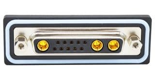 CDFV13W3213L211. - NORCOMP - CDFV13W3213L211. - Combination Layout D Sub Connector, IP67, NANOOK Series, DB-13W3, Receptacle, 13 Contacts