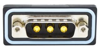 CDFV3W3113L251 - NORCOMP - CDFV3W3113L251 - Combination Layout D Sub Connector, IP67, NANOOK Series, DA-3W3, Plug, 3 Contacts, 3 Power, Solder