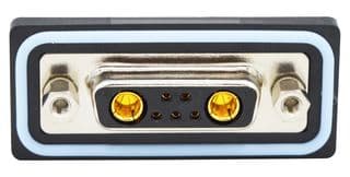 CDFV7W2213L251 - NORCOMP - CDFV7W2213L251 - Combination Layout D Sub Connector, IP67, NANOOK Series, DA-7W2, Receptacle, 7 Contacts