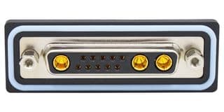 CDFV13W3213L251 - NORCOMP - CDFV13W3213L251 - Combination Layout D Sub Connector, IP67, NANOOK Series, DB-13W3, Receptacle, 13 Contacts