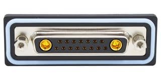 CDFV17W2213L252 - NORCOMP - CDFV17W2213L252 - Combination Layout D Sub Connector, IP67, NANOOK Series, DB-17W2, Receptacle, 17 Contacts