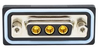 CDFS3W3203L411 - NORCOMP - CDFS3W3203L411 - Combination Layout D Sub Connector, IP67, NANOOK Series, DA-3W3, Receptacle, 3 Contacts, 3 Power