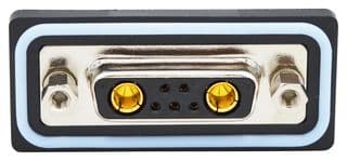 CDFS7W2203L411 - NORCOMP - CDFS7W2203L411 - Combination Layout D Sub Connector, IP67, NANOOK Series, DA-7W2, Receptacle, 7 Contacts