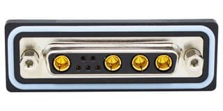 CDFS9W4203L411 - NORCOMP - CDFS9W4203L411 - Combination Layout D Sub Connector, IP67, NANOOK Series, DB-9W4, Receptacle, 9 Contacts