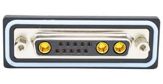 CDFV13W3213L411. - NORCOMP - CDFV13W3213L411. - Combination Layout D Sub Connector, IP67, NANOOK Series, DB-13W3, Receptacle, 13 Contacts