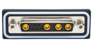 CDFV9W4213L451. - NORCOMP - CDFV9W4213L451. - Combination Layout D Sub Connector, IP67, NANOOK Series, DB-9W4, Receptacle, 9 Contacts