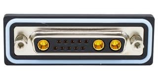 CDFV13W3213L452 - NORCOMP - CDFV13W3213L452 - Combination Layout D Sub Connector, IP67, NANOOK Series, DB-13W3, Receptacle, 13 Contacts