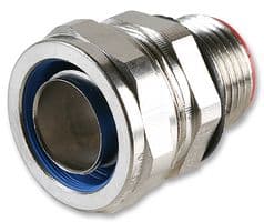 7TCA297020R0489 - ABB - KOPEX - 7TCA297020R0489 - Conduit Connector, Size - 20mm, Straight, 0.5 ", Brass, Metallic - Nickel Finish, IP66, IP67