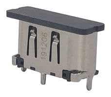47659-1102 - MOLEX - 47659-1102 - HDMI Connector, 19 Contacts, Receptacle, PCB Mount, Surface Mount Vertical, Gold Plated Contacts