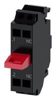 3SU1400-2AA10-3MA0 - SIEMENS - 3SU1400-2AA10-3MA0 - Contact Block, Spring Clamp, 1 Pole, 10 A, 110 V