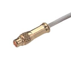 11_MMCX-50-1-2/111_OE - HUBER+SUHNER - 11_MMCX-50-1-2/111_OE - RF / Coaxial Connector, MMCX Coaxial, Straight Plug, Crimp, 50 ohm, K01152-07, Beryllium Copper