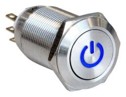 MPI005PTELSBL12 - BULGIN / PARTNER STOCK - MPI005PTELSBL12 - Vandal Resistant Switch, MPI005 Series