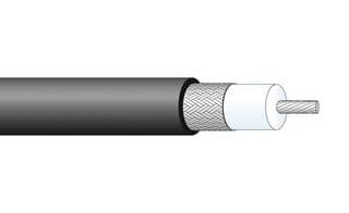 ENVIROFLEX_B178 - HUBER+SUHNER - ENVIROFLEX_B178 - Coaxial Cable, Enviroflex B178, RG178, Silver Plated Copper, 1.84 mm, 50 ohm, Black