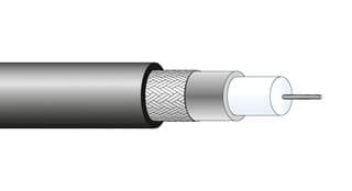 G_03130_HT-01 - HUBER+SUHNER - G_03130_HT-01 - Coaxial Cable, G03130HT-01, Copper, 5 mm, 75 ohm, Black